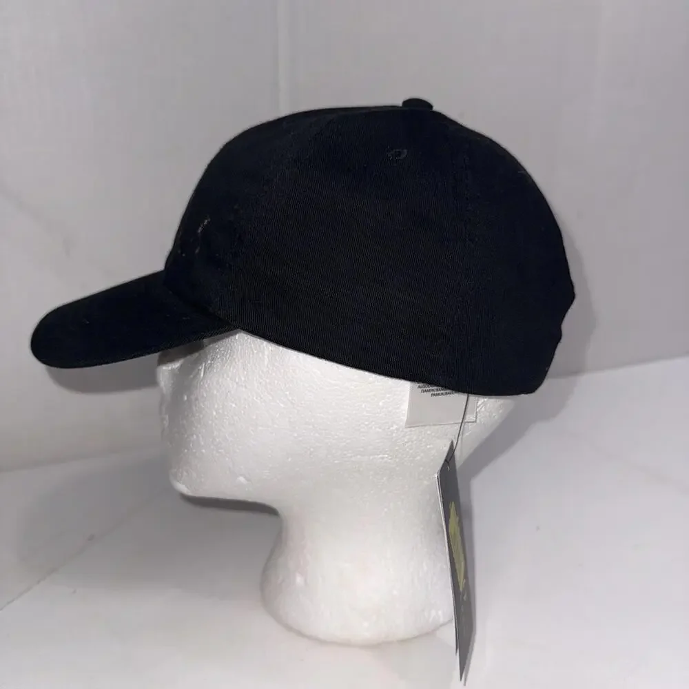 Polo Ralph Lauren Black Strapback Cap Red‎ Pony Size 4-7 Hat New With Defects